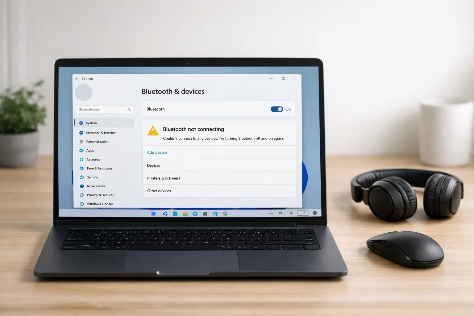 Bluetooth not working on laptop