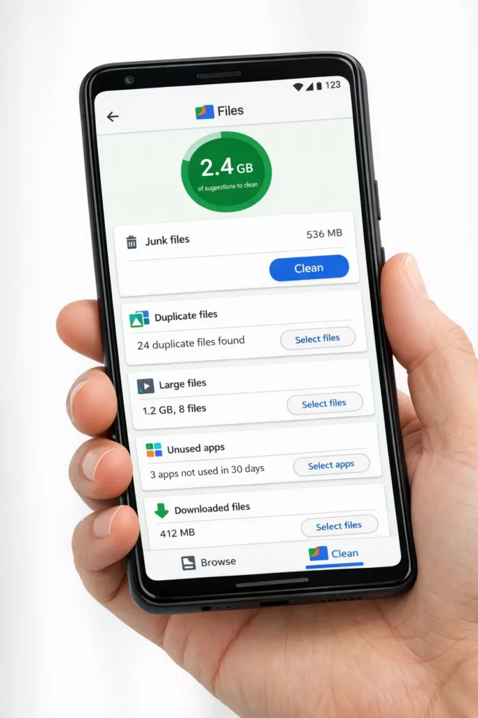 free up space on Android