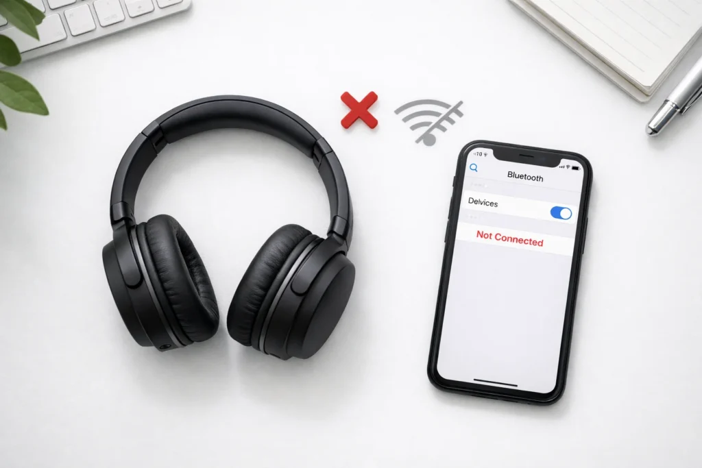 Bluetooth headphones not connecting