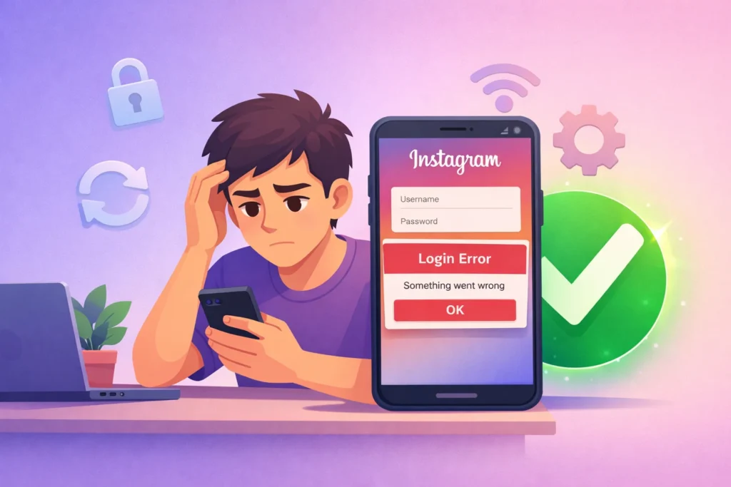 Instagram login error