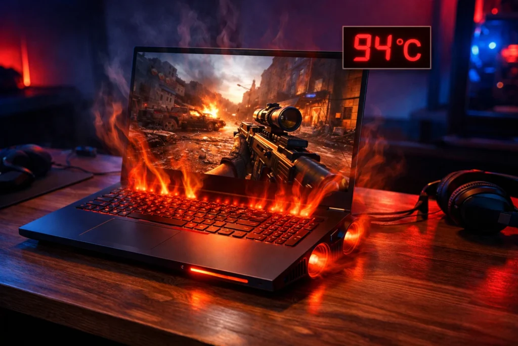 laptop overheating while gaming