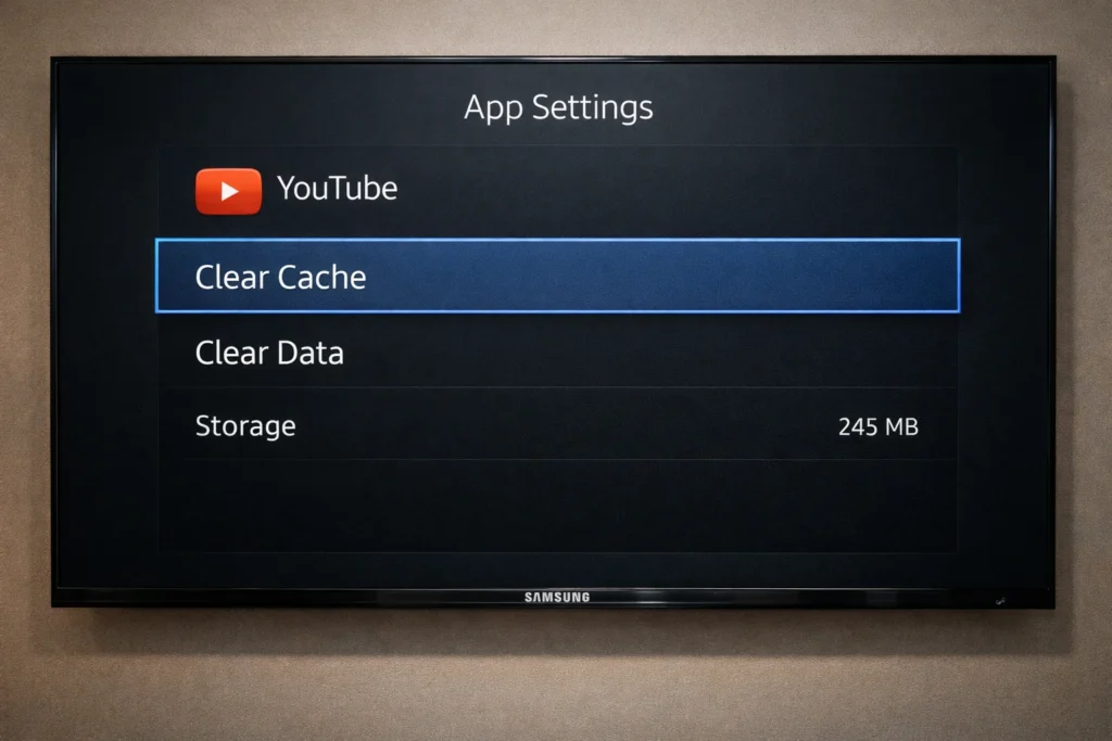 YouTube not working on Samsung TV