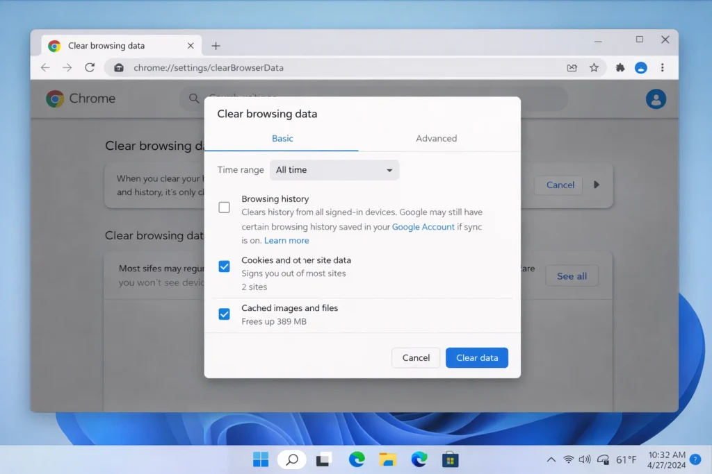Chrome download failed