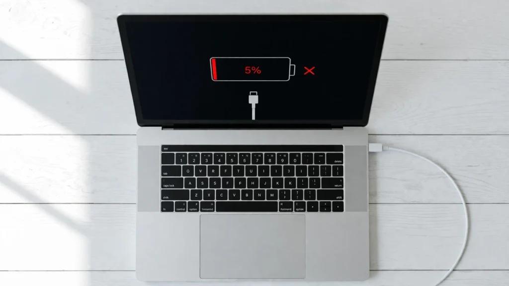 laptop battery not charging