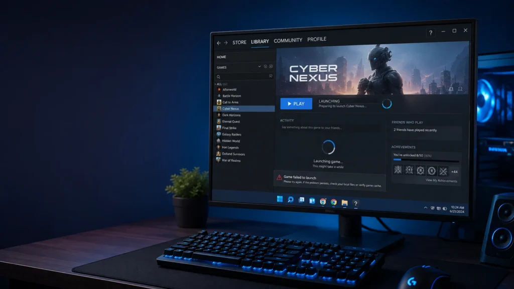 Steam games not launching on Windows 11